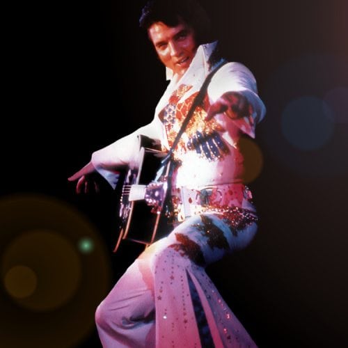 Elvis Presley Met 70's Kostuum