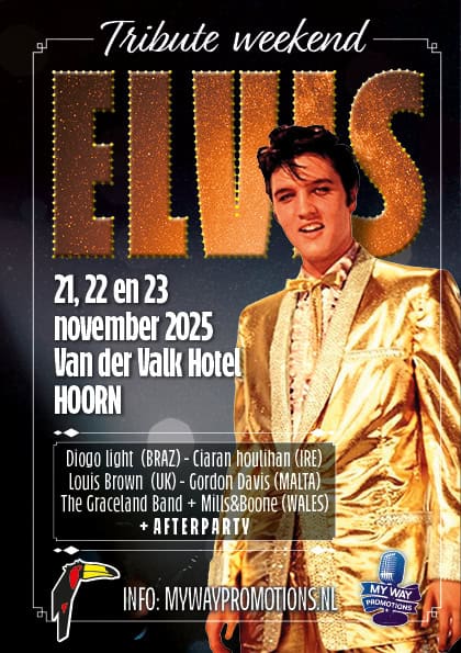 2025 11 21 tot 23 elvis weekend vd valk hoorn flyer a5